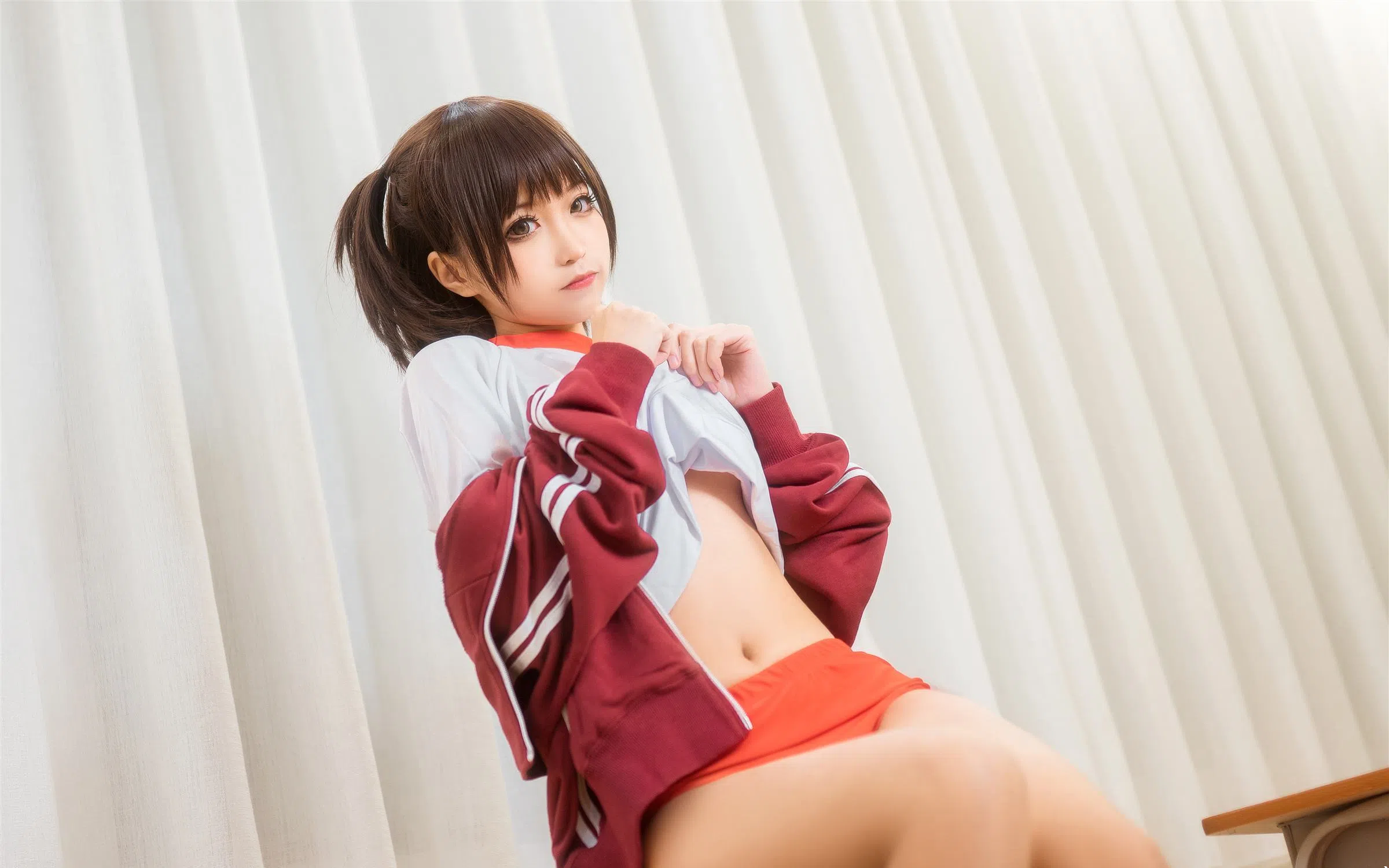 蠢沫沫 – 体操服红 [45P-14.39 MB]