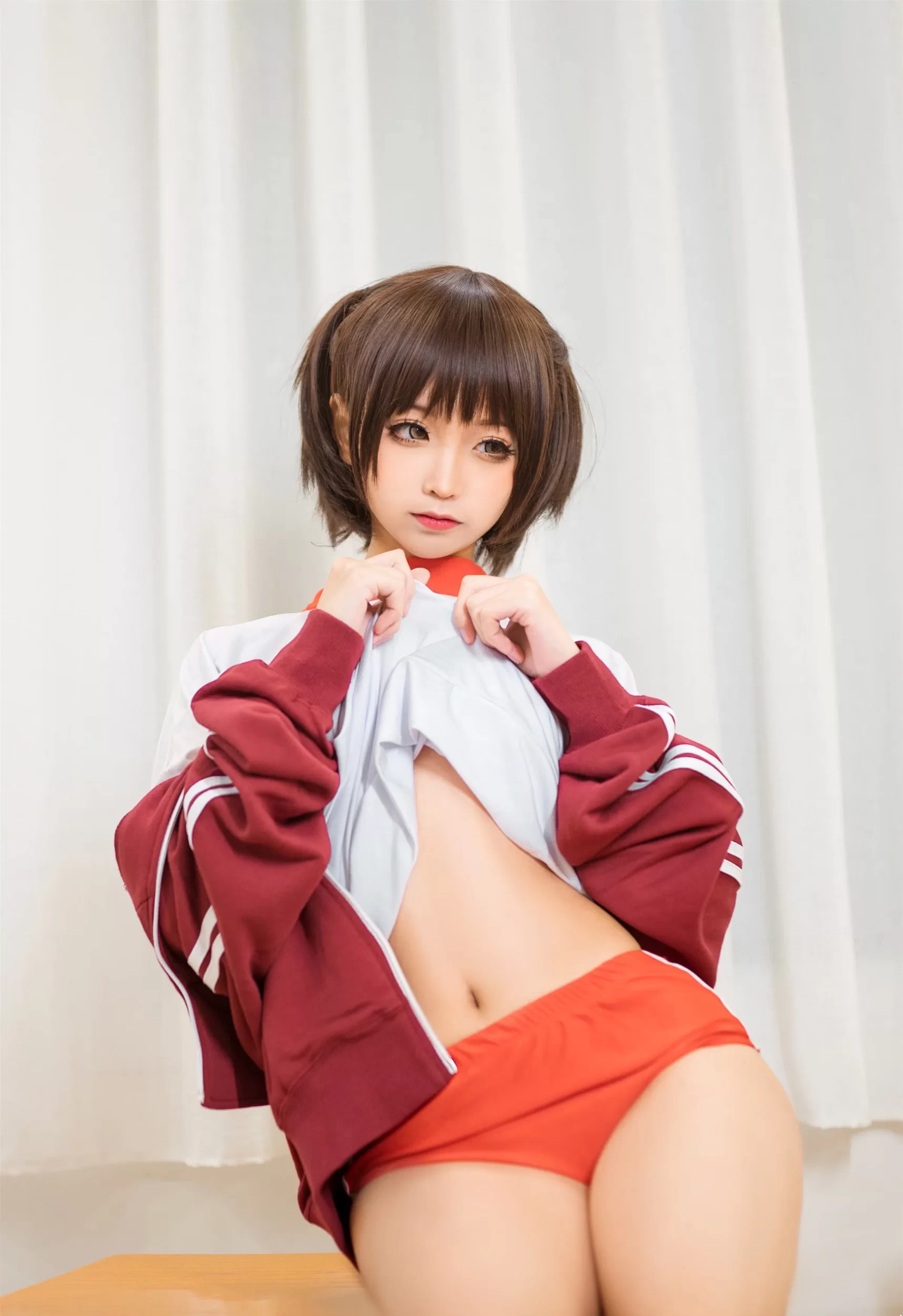 蠢沫沫 – 体操服红 [45P-14.39 MB]