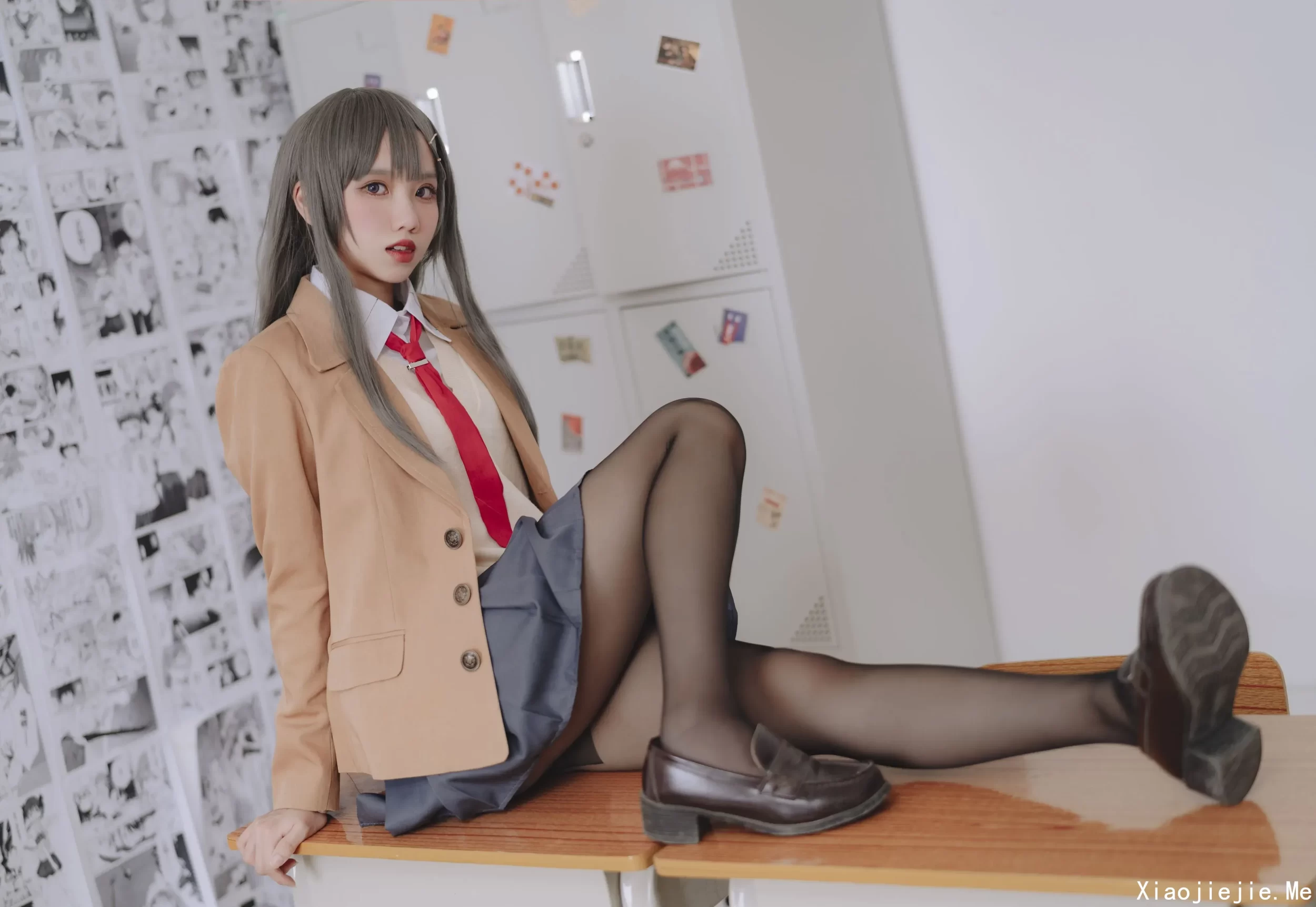 果咩酱w 麻衣校服 30P