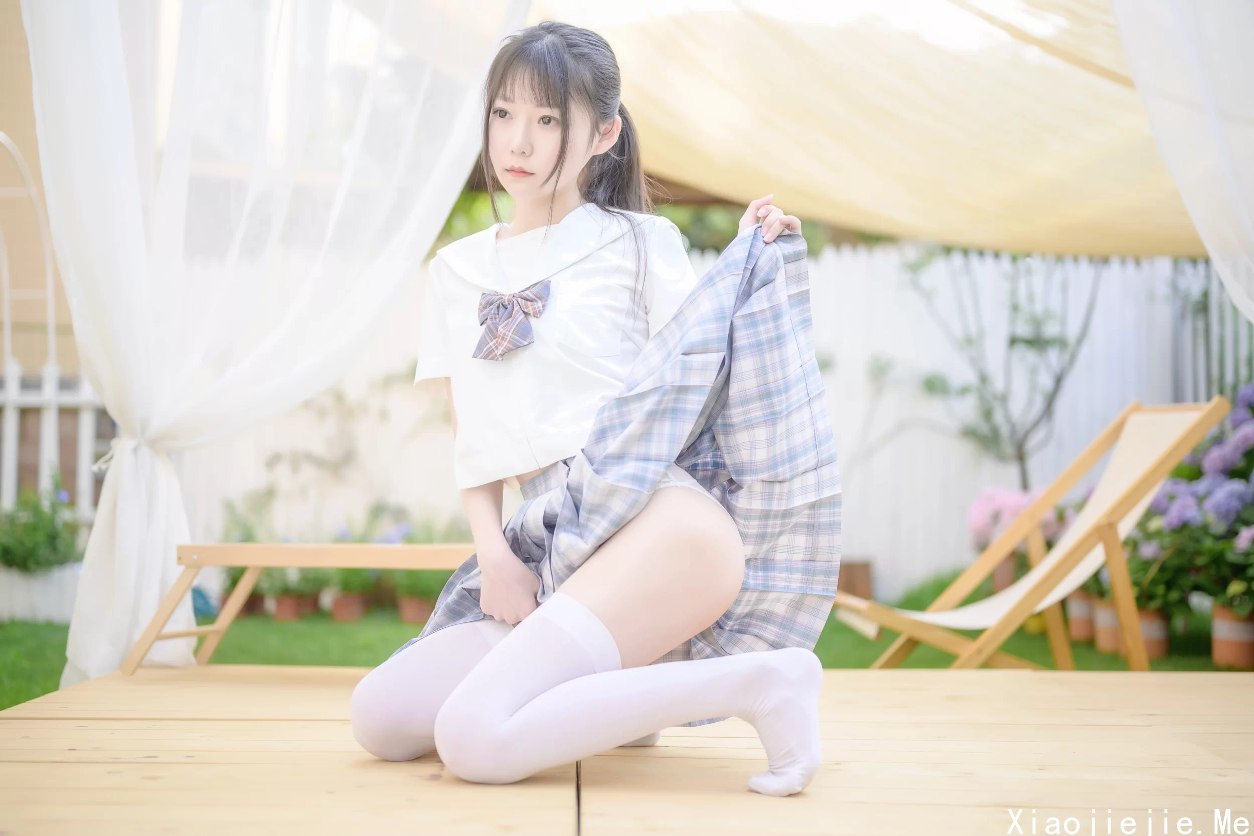 香草喵露露 - NO.009 阳光庭院制服 [50P-715.2 MB]