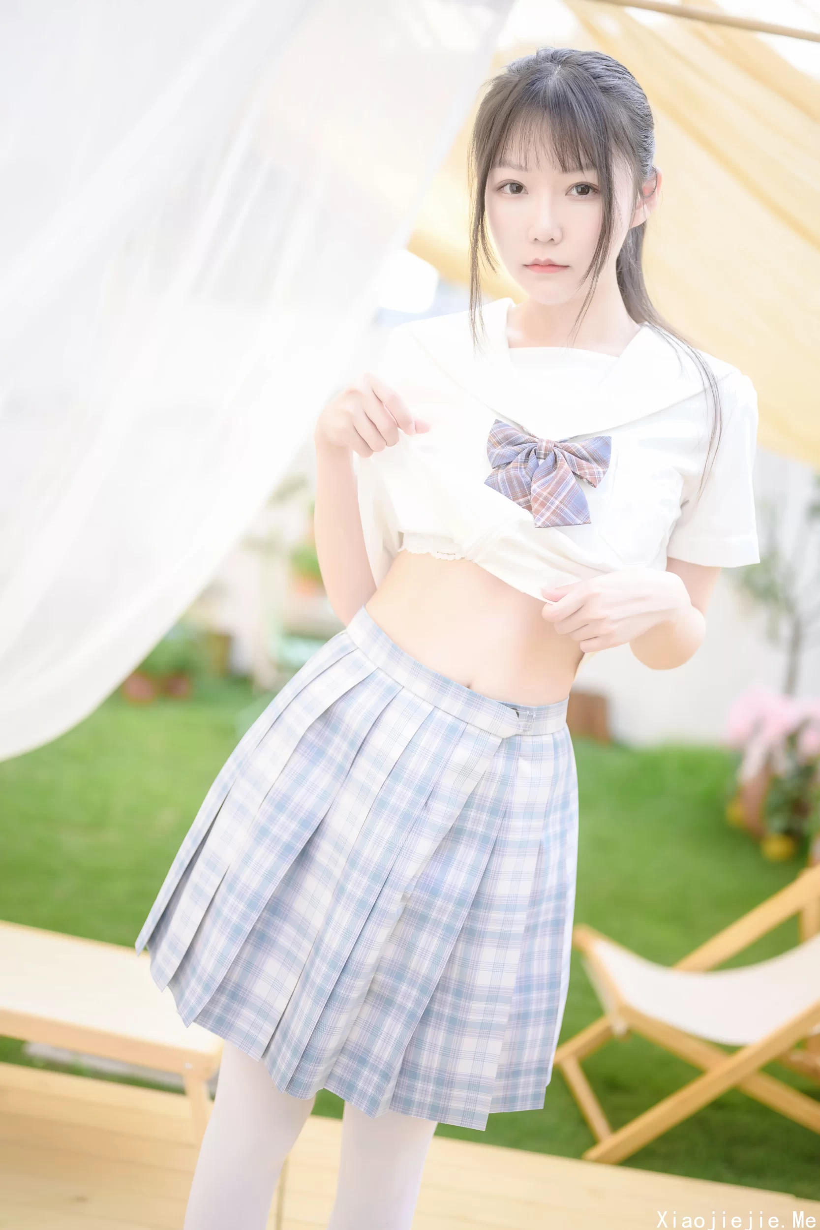 香草喵露露 - NO.009 阳光庭院制服 [50P-715.2 MB]
